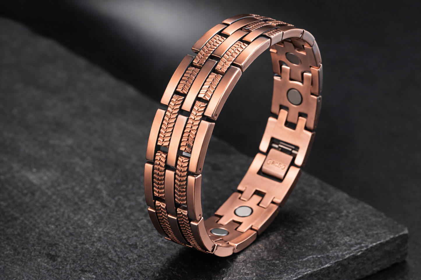 Manyetik saf bakır bilekliği